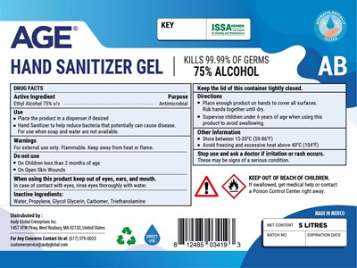 5Litre - AGE 5 Litre HandSanitizer Label Design 01 2
